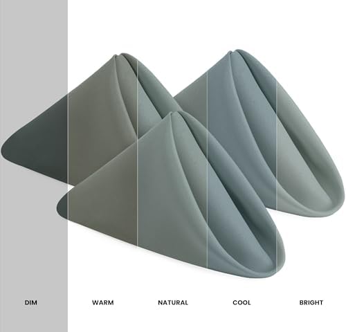 Utopia Home Light Grey Cloth Napkins (12 Pack, 17x17 Inches), Ideal Dinner Napkins for Party, Wedding and Lunch/Dinner - Image 2