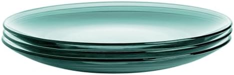 STP GOODS Glass Plates Set of 4 – Borosilicate Salad & Dessert Plates, Transparent Glass Appetizer Plates, Microwave & Dishwasher Safe Tableware - Image 4