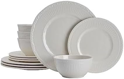 Mikasa Italian Countryside 12 Piece Melamine Outdoor Dinnerware Set, Service for 4 by Mikasa