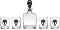Oneida Vintro Halloween Skeleton 5-Piece Whiskey Glass Set by Oneida
