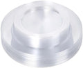 Bestluck Clear Plastic Plates 50PCS,Disposable Plastic Dinner Plates by Bestluck