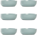 10 Strawberry Street Wazee Matte Coupe Dinnerware, Bowl, Mineral Blue, Set of 6 by 10StrawberryStreet