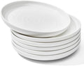 Sweese Appetizer Plate, 6 in Porcelain Small Dessert Plates Set of 6, White by Sweese