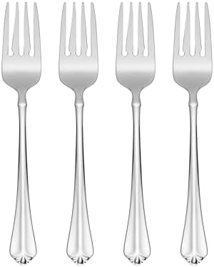 Oneida Julliard Flatware, Set of 4 , 18/10 Stainless Steel, Silver by Oneida