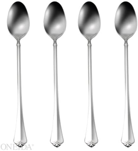 Oneida Juilliard Iced Tea Spoons Silverware Set for 4, Flatware by Oneida