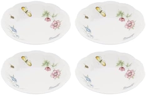 Lenox Butterfly Meadow Porcelain Fruit Bowls, 11oz, Set of 4 by Lenox