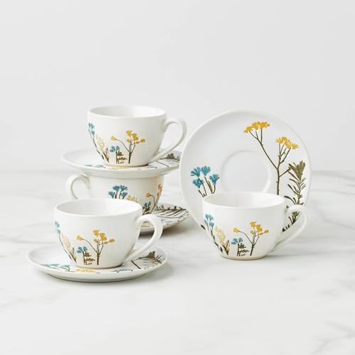 Lenox 896612 Wildflowers 8-Piece Espresso Cups & Saucers Set - Image 2