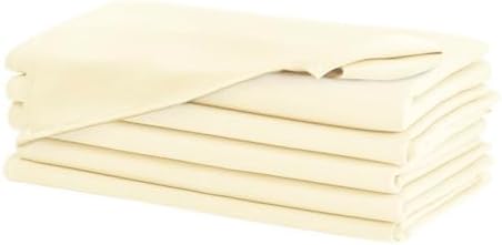 Hiasan Cloth Napkins Set of 6, 20 x 20 Inch, Champagne - Image 2