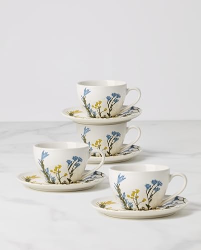 Lenox 898386 Wildflowers Tea Cup & Saucer, Set Of 4 - Image 2
