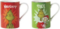 Lenox Grinchmas Naughty and Nice Porcelain Christmas Mug Set for 2, 14oz by Lenox