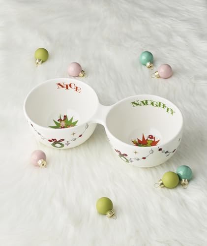 Lenox Merry Grinchmas Porcelain Double Christmas Dip Bowl - Image 6