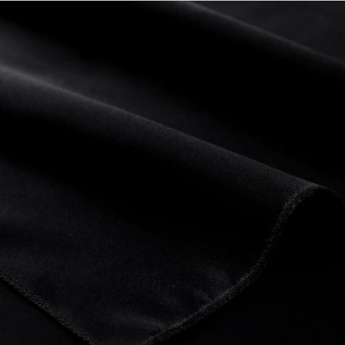 Black Satin Napkins and Napkin Rings Set, 100 Pack, 12 x 12 Inch - Image 7