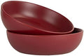 10 Strawberry Street Wazee Matte 9"/48oz Serving Bowl, Set of 2, Red by 10StrawberryStreet
