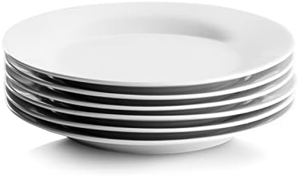 10 Strawberry Street Simply White 7.5" Round Salad Plate, Set of 6 - Image 2