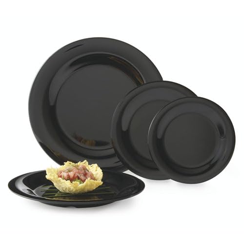 G.E.T. 7.5" Heavy-Duty Wide Rim Melamine Salad Plate (Set of 4)