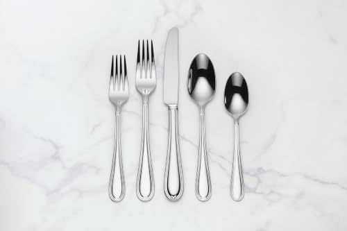 Lenox Ashbridge 80-Piece 18/10 Silverware Set for 12, Flatware - Image 3