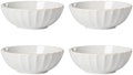 Lenox French Perle Scallop 4-Piece Bowl Set, 4.00 LB, White by Lenox
