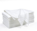 The Beer Valley Set of 12 Flax Hemstitch Cloth Napkins 20x20 Inch - White by TheBeerValley