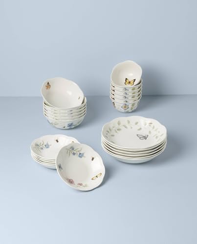 Lenox Butterfly Meadow Porcelain 24-Piece Variety Bowl Set for 6 - Image 5