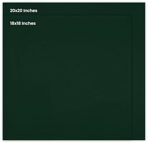 Utopia Kitchen Cotton Blend Hunter Green Cloth Napkins [12 Pack,18x18 Inch] - Image 3