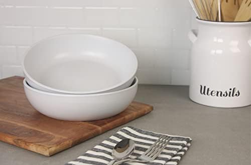 10 Strawberry Street Wazee Matte 9"/48oz Serving Bowl, Set of 2, White - Image 3