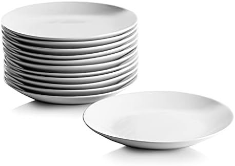 10 Strawberry Street 7.5" Catering Coupe Salad/Dessert Plate, Set of 12,White - Image 2