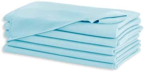Hiasan Cloth Napkins Set of 6, 18 x 18 Inch, Sky Blue - Image 2
