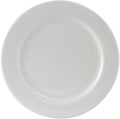 Tuxton China ALA-094 Plate, 9-1/2" Diameter, Round, Wide Rim, Rolled Edge, Microwave and Dishwasher Safe, Oven Proof, Fully Vitrified, TuxCare, Healthcare, Alaska, Porcelain White, Pack of 24