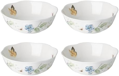 Lenox Butterfly Meadow 4-Piece All-Purpose Bowls, Salad Bowl Set for 4 by Lenox