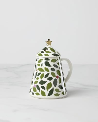 kate spade new york Evergreen Figural Tree Christmas Mug with Lid - Image 3