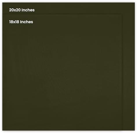 Utopia Kitchen Olive Cloth Napkins [12 Pack, 18x18 Inch] Absorbent Cotton Blend Washable and Reusable for Dinner, Restaurant, Lunch, Wedding and Hotel - Image 2