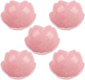 WHJY Pink Cherry Blossom Dish Set, Cute Pink Ceramic Plates, Sauce/Seasoning Dish, Sushi Dishes, Soy Dipping Bowl, Dessert, Appetizer Plates, Serving Dish for Kitchen Home – Set of 5 by WHJY