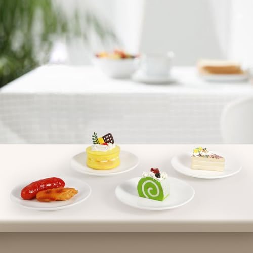 Ceramic Dessert Plates Set of 8, 6 Inch White Appetizer Plates - Image 7
