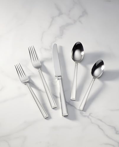 Lenox Bratton 65-Piece 18/10 Silverware Set for 12, Flatware - Image 3