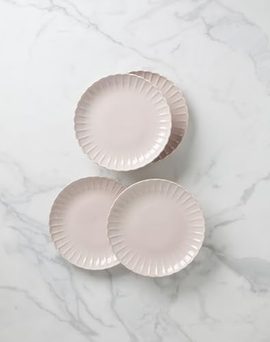 Lenox French Perle Scallop Blush Stoneware 12-Piece Dinnerware Set for 4 - Image 6