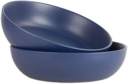 10 Strawberry Street Wazee Matte 9"/48oz Serving Bowl, Set of 2, Midnight Blue by 10StrawberryStreet