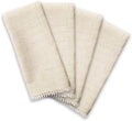 Lenox French Perle Solid Napkins, Set of 4, Natural - 19" W x 19" L by Lenox
