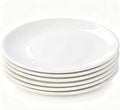 Ceramic Appetizer Plates Set of 6, White Porcelain Dessert Plates 9 Inch, Dinner Plates, Modern Round Salad Plates, Porcelain Serving Dishes for Snack, Bread, Fruit, Microwave & Dishwasher Safe by Unknown