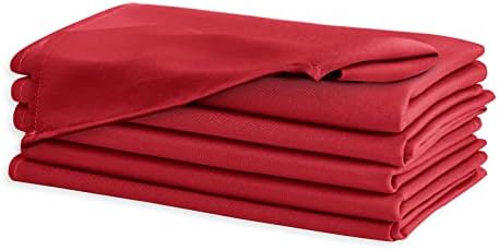 Hiasan Cloth Napkins Set of 6, 18 x 18 Inch, Red - Image 2
