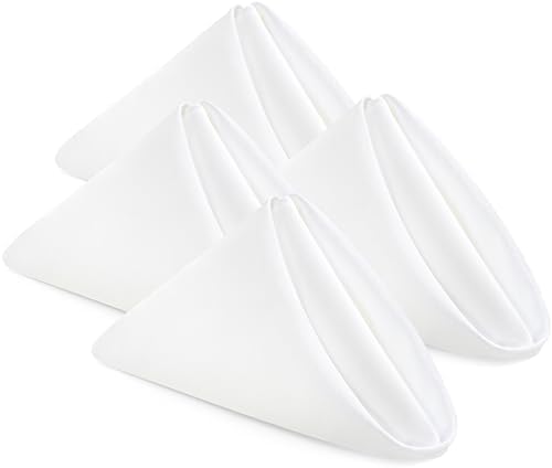 Utopia Home [24 Pack, White] Cloth Napkins 17x17 Inches, 100% Polyester by UTOPIAHOME