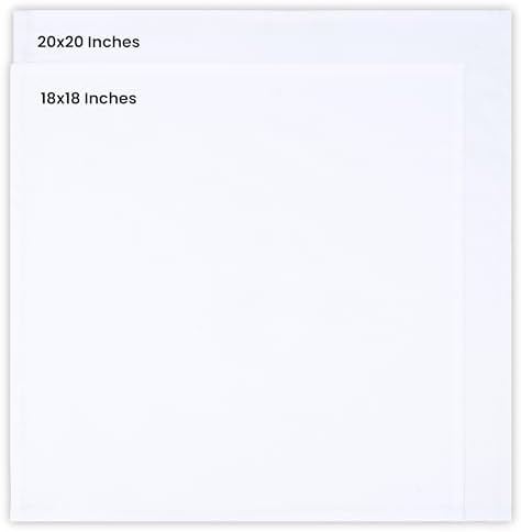 Utopia Kitchen Cotton Blend White Cloth Napkins [24 Pack, 18x18 Inch] - Image 3