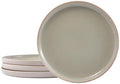 Bico Reactive Glaze Light Grey 7 inch Salad Plates Set, Set of 4, Microwave and Dishwasher Safe, for Salad, Appetizer, Side Dishes, Tapas by Bico