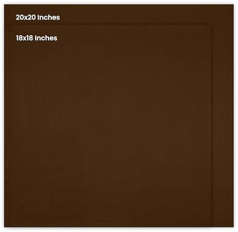 Utopia Kitchen Brown Cloth Napkins [12 Pack, 18x18 Inch] Absorbent Cotton Blend Washable and Reusable for Dinner, Restaurant, Lunch, Wedding and Hotel - Image 2