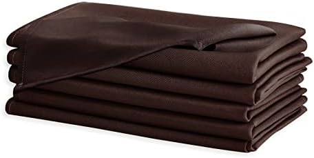 Hiasan Cloth Napkins Set of 6, 18 x 18 Inch, Chocolate - Image 2