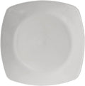 Tuxton China BWH-126C Plate, 12-3/4", Square, Rolled Edge, Microwave and Dishwasher Safe, Oven Proof, Fully Vitrified, Ceramic, DuraTux, White, Pack of 6