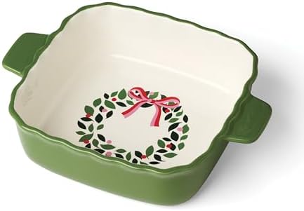 kate spade new york Evergreen Square Scallop Christmas Baking Dish by Unknown