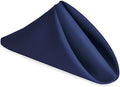 Hiasan Cloth Napkins Set of 12, 18 x 18 Inch, Navy Blue by Hiasan