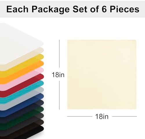 Hiasan Cloth Napkins Set of 6, 18 x 18 Inch, Champagne - Image 6