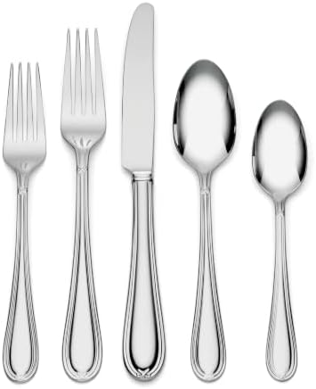 Lenox Ashbridge 80-Piece 18/10 Silverware Set for 12, Flatware by Lenox