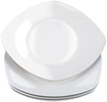 Dinner Plate, 4 Piece, White, 7 Inch, Square by Unknown